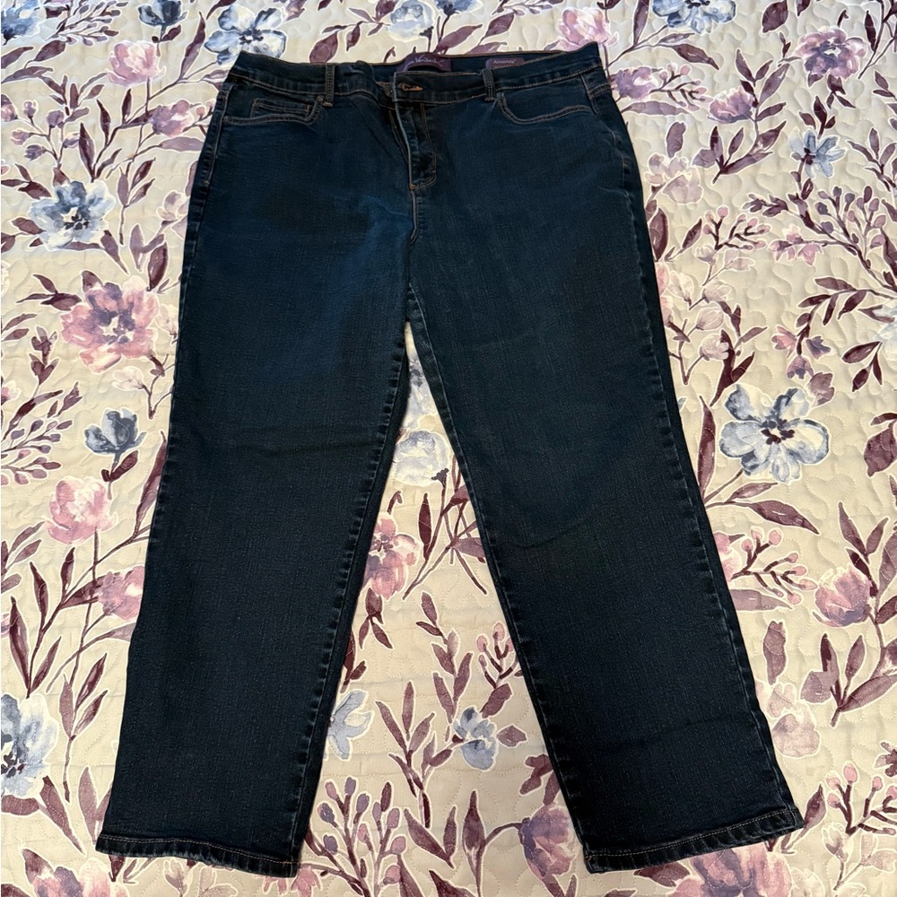 Gloria Vanderbilt Midnight Blue Straight Leg Jeans